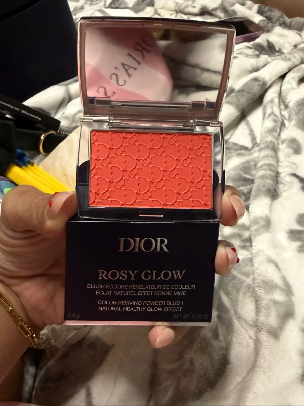 Dior Rosy Glow Powder Blush — Bright Coral